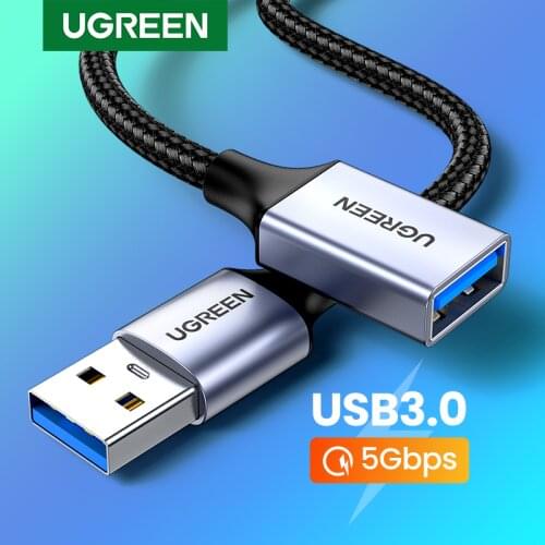 UGREEN USB Extension Cable USB 3.0 2.0 Extender Cord Type A Male to Female Data Transfer Lead for Playstation Keyboard Printer