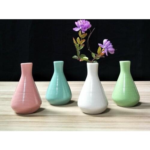 Ceramic Crafts Creative Ceramic Vase Flower Simple Home Decoration Jewelry Custom Wholesale Pots for Plants Flower Pot