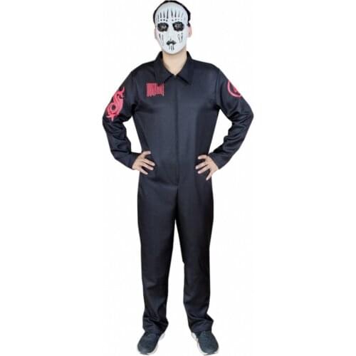 Cosplay Band Jumpsuit Black Uniform Cosplay Clothes Halloween Carnival Costumes