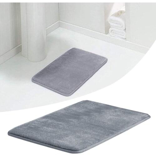 Memory Bath Mat Anti-slip Bath Rug With Strong Absorbent Machine Washable Shower Rug Door Mat Flannel Plush Vintage Cassette