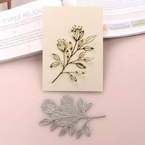 DUOFEN METAL CUTTING DIES tree branches leaves I stencil DIY Scrapbook Paper Album 2020 new