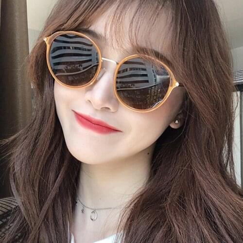 Fashion Oval Sunglasses Women 2021 New Vintage Eyewear Classic Clear Orange Sun Glasses Female UV400 Shade Driving