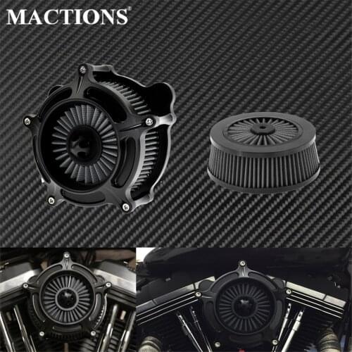 Motorcycle Air Cleaner Filter+Grey Air Filter Element Replacement For Harley Softail 2000-2015 Touring 2000-2007 Dyna/FXR 00-17