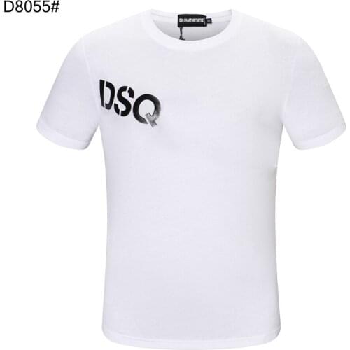 DSQ PHANTOM TURTLE Mens Short Sleeve Logo Series Graphic T-Shirt Men Fashion Print Cotton Tees Breathable Quality Tops D80552