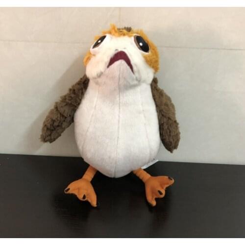Authentic Disney Star Wars Cartoon Porg Bird Plush Toy Animal Stuffed Dolls 30cm Kawaii Kid Gift