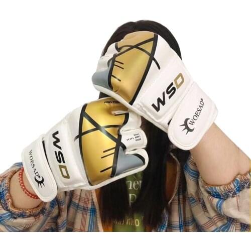 Half Finger MMA Gloves Kick Boxing Men Women PU Karate Muay Thai Guantes De Boxeo Free Fight Sanda Kickboxing Training Equipment