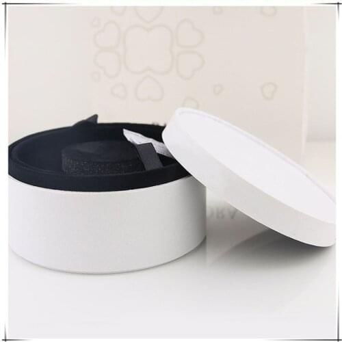 12cm*6cm Packaging Paper Round Box Jewelry Display Ring Bracelet Earrings Gift Velvet Box Compatible with DIY Bracelet Jewelry