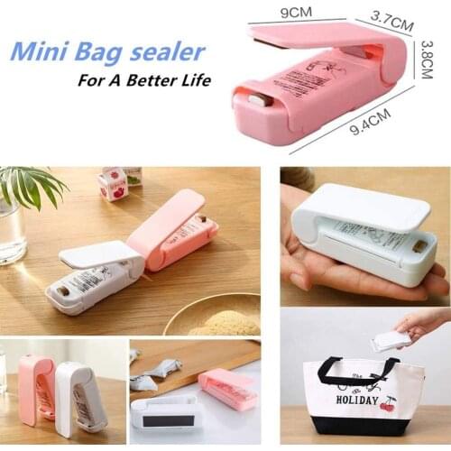 Heat Bag Sealer Plastic Bag Sealer Mini Heat Sealer Machine for Food Saver Storage Snack Fresh Handheld Portable Resealer 2 PACK