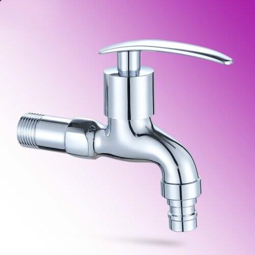 G1/2" Wall-mounted Full Copper Lengthened Thickening Washing Machine Faucet Single Cold Mop Pool Faucet Water Brass Faucet