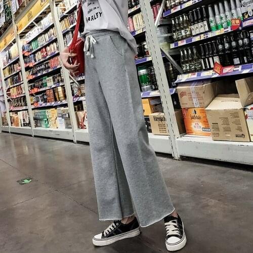 Spring women sport pant cotton loose wide leg quickly dry sweatpants jogger exercise running workout casual gym pant trouser