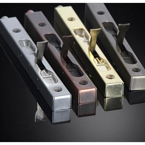 High Quality 6inch Brushed Stainless Steel Dark Pin Box Door Bolts Flush Bolts Security Anti-Theft Door Latches Buckles Hardware