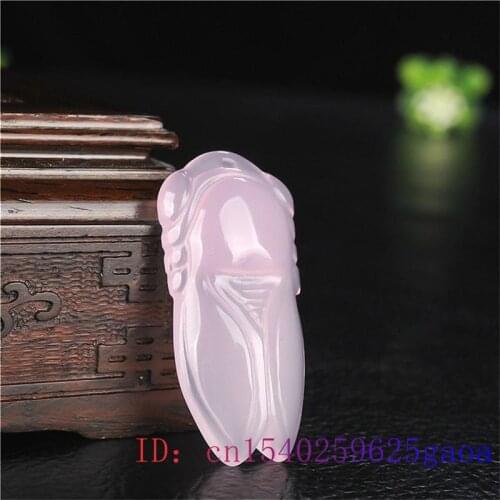 Jade Cicada Pendant Women Charm Natural Necklace Carved Fashion Gifts Jewelry Chalcedony