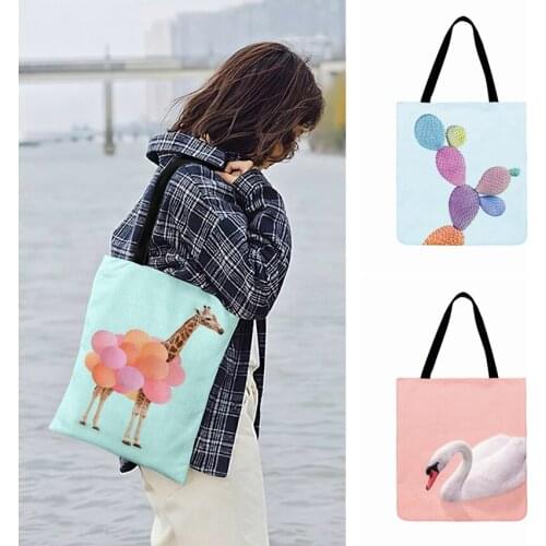 Ladies Shoulder Bag Modern Design Poster Painting Printed Tote Bag For Women Casual Tote Fashion Shopping Bag Outdoor Beach Bag