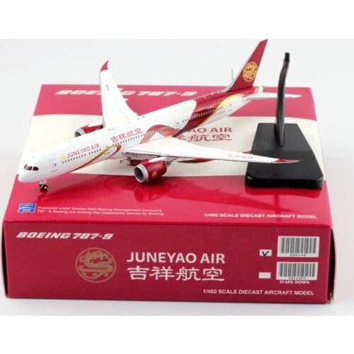 1:400 Scale Juneyao Airways B737-800 Airlines Model with Base Alloy Aircraft For Collectible Souvenir Show Gift Toys