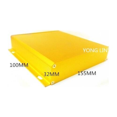100pcs Aluminum box 155*32-100mm/pcb aluminum/Amplifier aluminum circuit board shell power supply aluminum case instrument shell