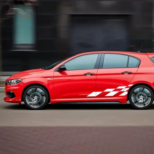 2pcs Racing Car Stickers for Volkswagen VW BMW Audi Peugeot Ford Renault Opel Chevrolet Kia Toyota Seat Citroen Car Accessories