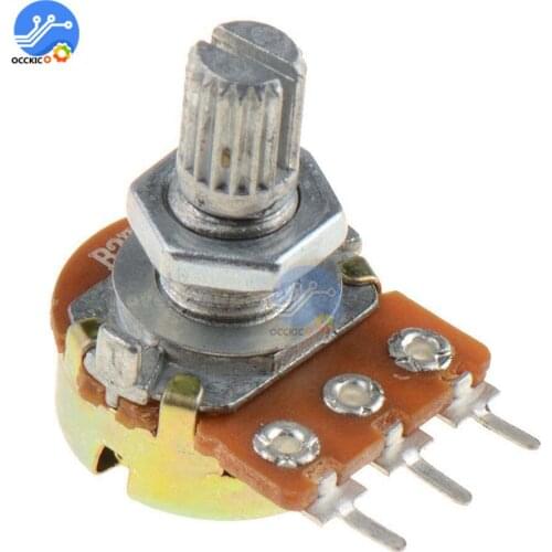 5Pcs WH148 Type B1K Ohm Linear Taper Rotary Potentiometer Panel Pot 3 Pin