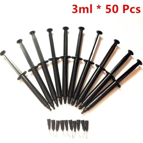 50 Pieces 3ml Dental Clinic Professional Teeth Whitening Gum Barrier,Tooth Whitening Gum Protection gel,Gingival Protector Gel