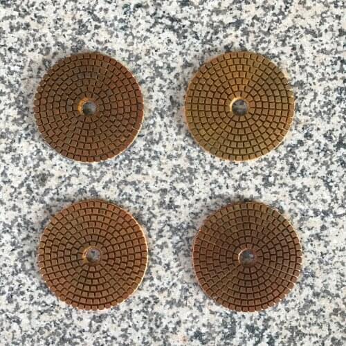 Diamond Metal Polishing Pads 4 inch 100 mm Copper Particles Grinding Wheel for Granite Marble Stone Fast Diamond Sanding Disc