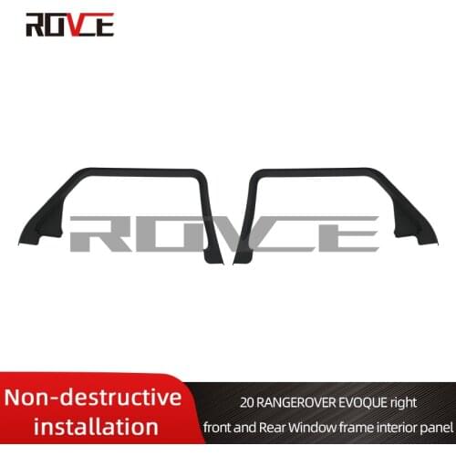 Car Window Trim Strip Glass Frame for 2020 Land RoverRange Rover Evoque L551, Right Front and Rear Window Trim Strip Glass Frame