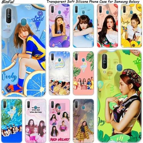 Red Velvet K Pop Silicone Phone Case For Samsung Galaxy A80 A70 A60 A50 A40 A40S A30 A20E A2CORE M40 Note 10 Plus 9 8 5 Fashion