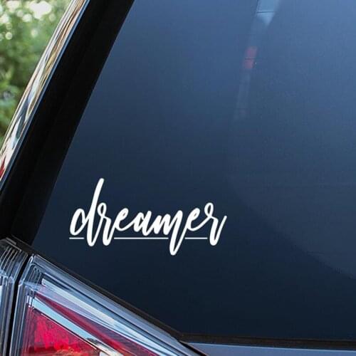 Black/Sliver Dreamer Sticker Waterproof Car Window Sticker Decal Sticker Gift Vinyl Decor Removable S378