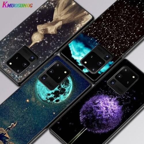 Black White Art Matte For Samsung A01 02 02S 11 12 21 21S 22 31 32 41 42 51 72 S20 Ultra Plus 4G 5G Black Soft phone Case