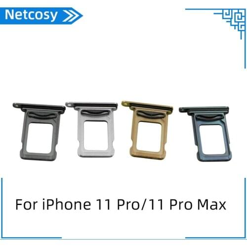 For iPhone 11/11 pro/11 pro max SIM Card Holder Slot Tray Container Adapter Replacement For iPhone 11/11 pro/11 pro max Replace