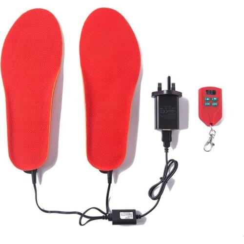 Electric Battery Powered Heated Insoles Winter Foot Warmer USB Rechargeable Heated Insoles for Men and Women