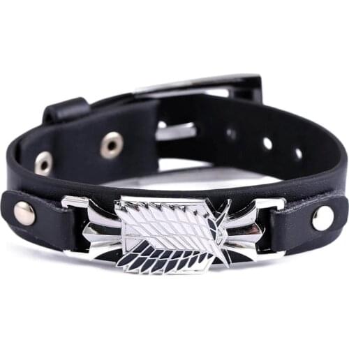 Jieyue jewelry Men's Leather Bracelets