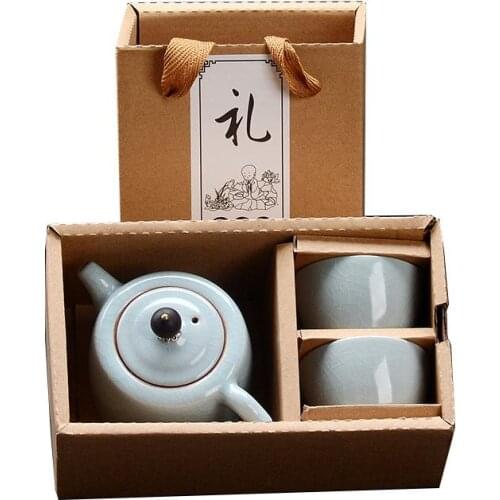 Ceramics Tea Set Portable Teapot Kettle Porcelain Chinese Kung Fu Tea Set Teaware for Travel Tea Ceremony Drinkware Accessories