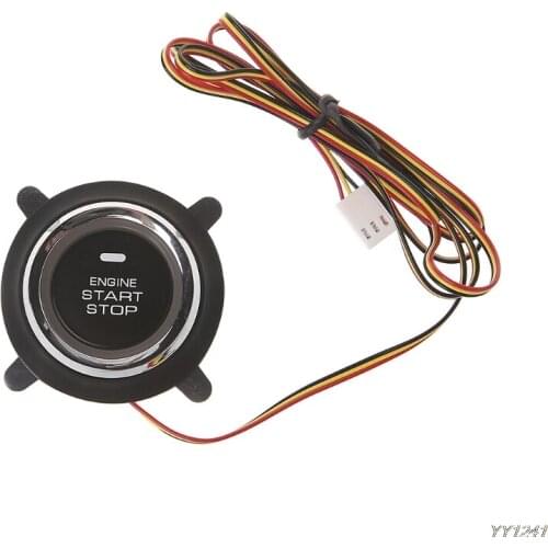 Engine Push Start Button For PKE Smart Key Push Button Start Motorcycle Alarm NEW