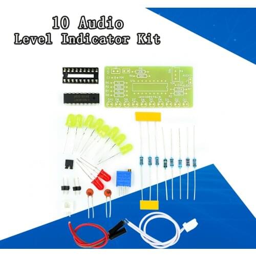 LM3915 10 LED Sound Audio Spectrum Analyzer Level Indicator Kit DIY Electoronics Soldering Practice Set