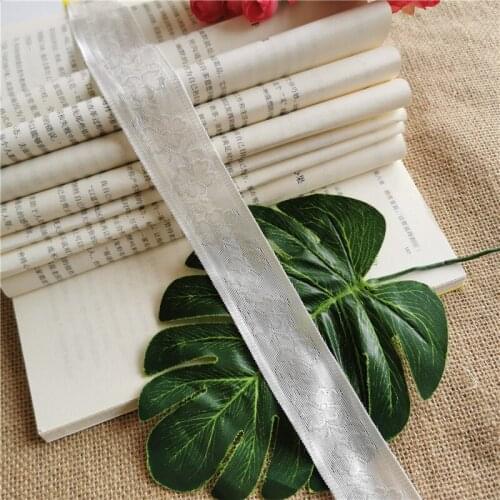 LS1009 2.5cm French fabric Swiss bari yarn spandex machine warp knitted mesh lace decorative wedding fabric