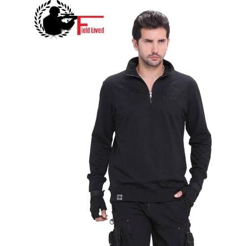 Brand Mens military style t shirt Clothing Army tactical turtleneck tshirt Cotton Long Sleeve T-shirt male plus big size