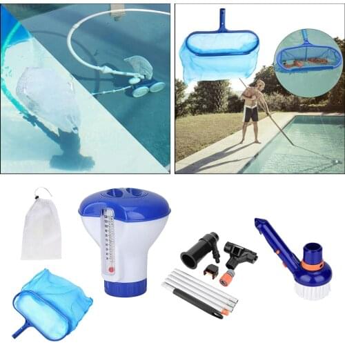 Swimming Pool Cleaning Set Cleaning Brush Fine Mesh Net Hot Tub Underwater Pond Cleaning Tools