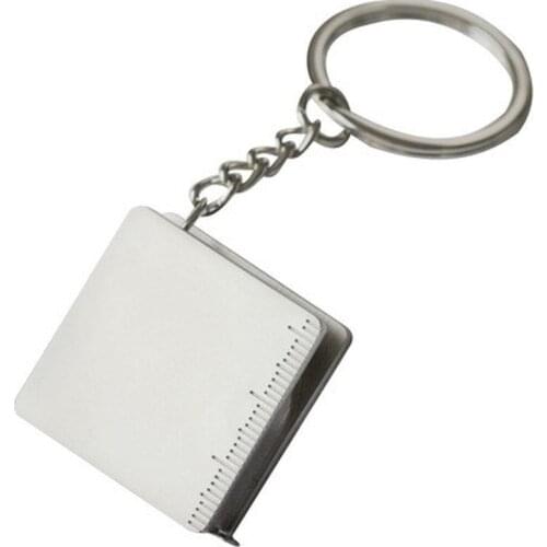 New Arrival Measuring Tools Stainless Steel Retractable Ruler Tape Measure Keychain Key Ring Gauging Tools Keyring Pull Ruler
