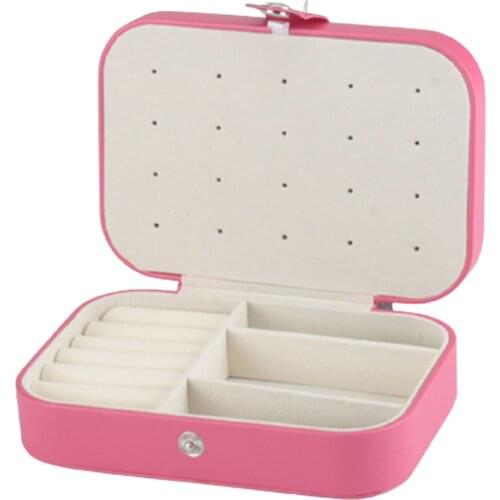 Plastic Storage Box with 2-Layers Small Portable Durable Convenience Useful Suit for Earrings Rings Neckleces Bracelet WXV Sale