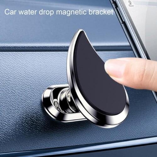 Phone Bracket Strong Magnetic Force Adjustable Angle Aluminum Alloy 360 Degree Rotating Cell Phone Holder for Car