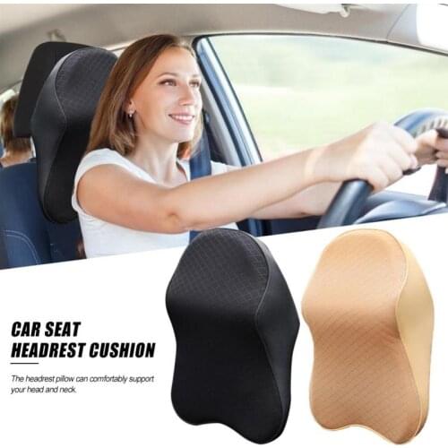 Memory Cotton Pillow for Neck Pain Relief Car Pillows Headrest Neck Rest Cushion Support Seat for Home Office Neck Rest Cushion