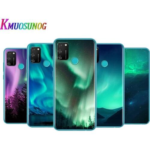 Transparent Cover Northern Lights Sky For Honor V30 View 20 V20 30i 30S 30 20S 20E 20i 20 Lite Pro Plus Phone Case