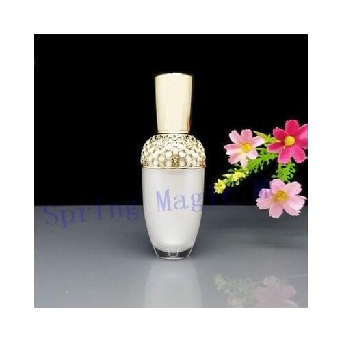 NEW 30ml Hollow lace Gold collar Lotion Bottles,Cosmetic Container Empty Eye Cream Vacuum bottle,Plastic airless pump bottles