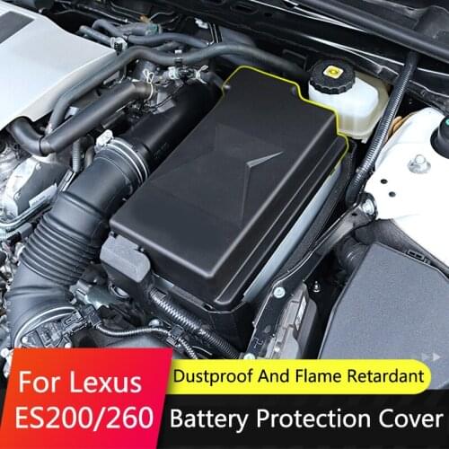 QHCP Engine Battery Negative Cover Protective Lid Car Negative Electrode Rustproof For Lexus ES200 260 2018 Interior Accessories