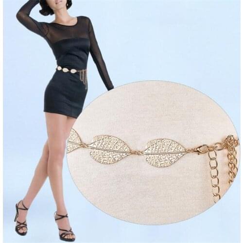 2020 Fashion Belts for Women Skirt Accessories Simple Gold and Silver Chain Waist Belts Cinturon Mujer