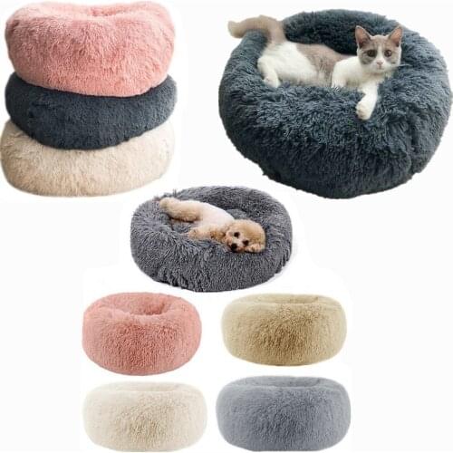 Super Soft Fleece Winter Thicken Pet Cat Dog Bed Washable Long Plush Dog Kennel Deep Sleep Dog House Velvet Mats Sofa Chihuahua