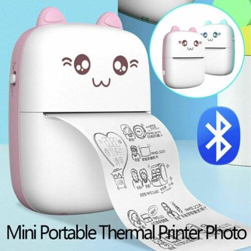 Bluetooth Wireless 200DPI Pocket Thermal Printer Photos Notes Label Printing Machine 1000 MAh DIY Share Printer For Android IOS