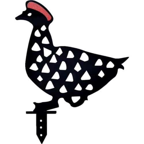 Duck Ornaments Rooster Stake Family Yard Decor Outdoor Garden Hen For Festival Gifts Easter Art Lawn Backyard Insert The Cards