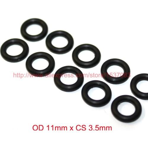 OD 11mm x CS 3.5mm black NBR nitrile o ring o-ring oring sealing rubber cord 70 shore A