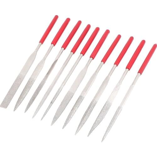 Uxcell Uxcell High Quality 1/2/5/10Pcs 2/3/4/5mm x 100-180mm Diamond Needle File 150 Grit for Metal Glass Stone