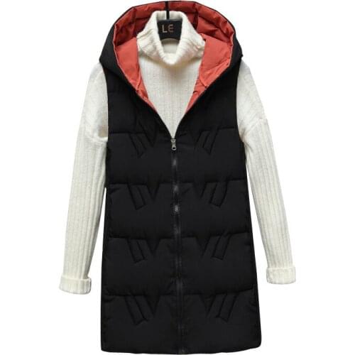 Women Winter Short Windproof Two Side Wear Vest Coat Outwear Overcoat Oversized Puffer Jacket Cotton Padded Parkas